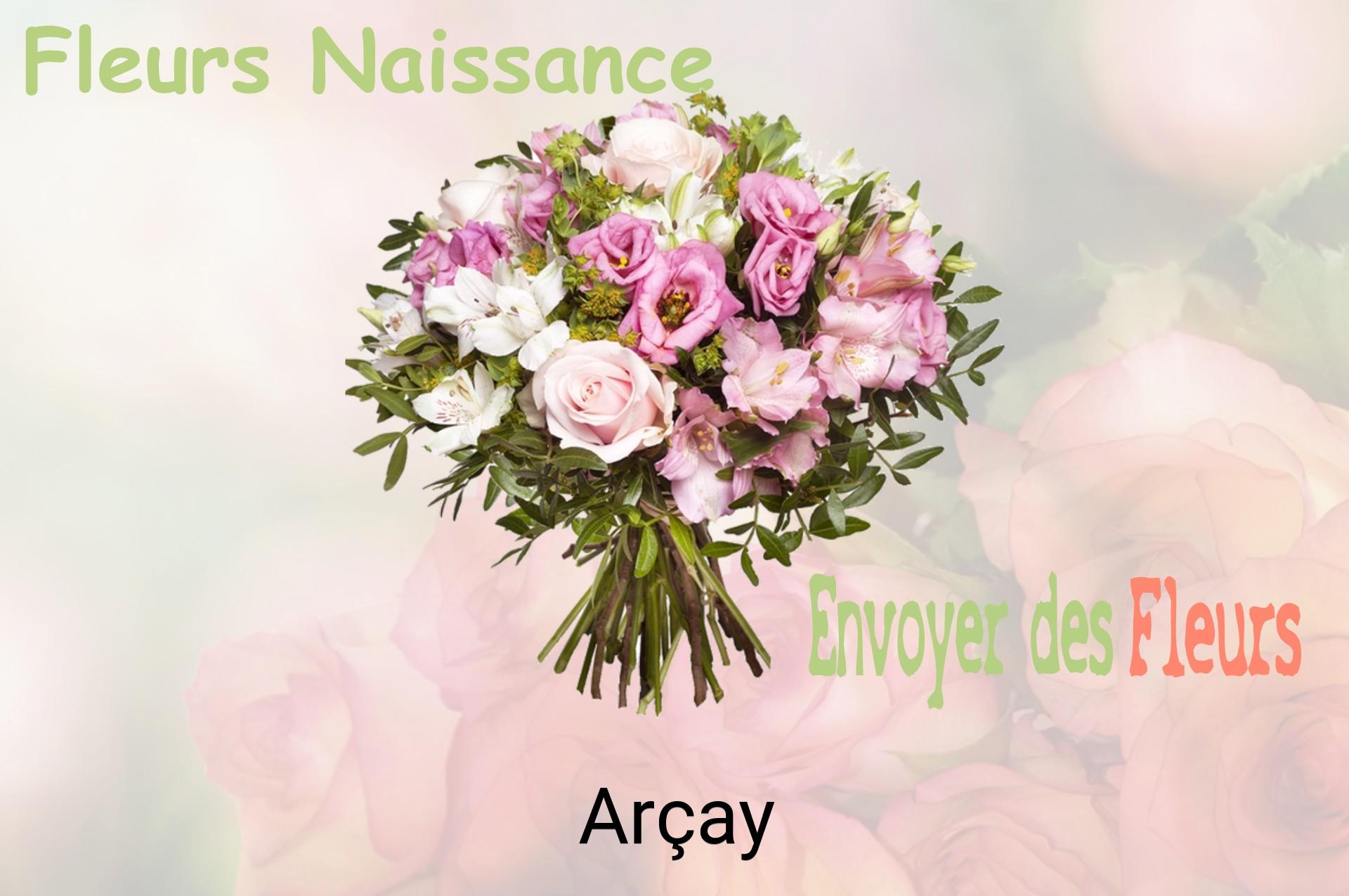 Bouquet de fleurs de naissance livré à Arçay